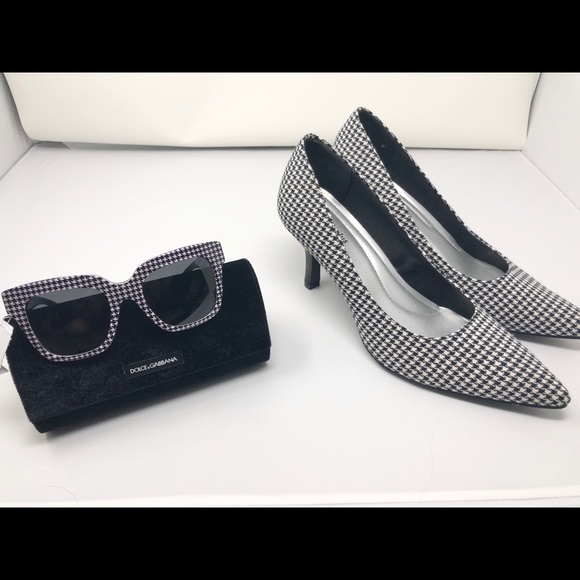 Dolce & Gabbana Accessories - 1 LEFT! Dolce & Gabbana Houndstooth Sunglasses NWT